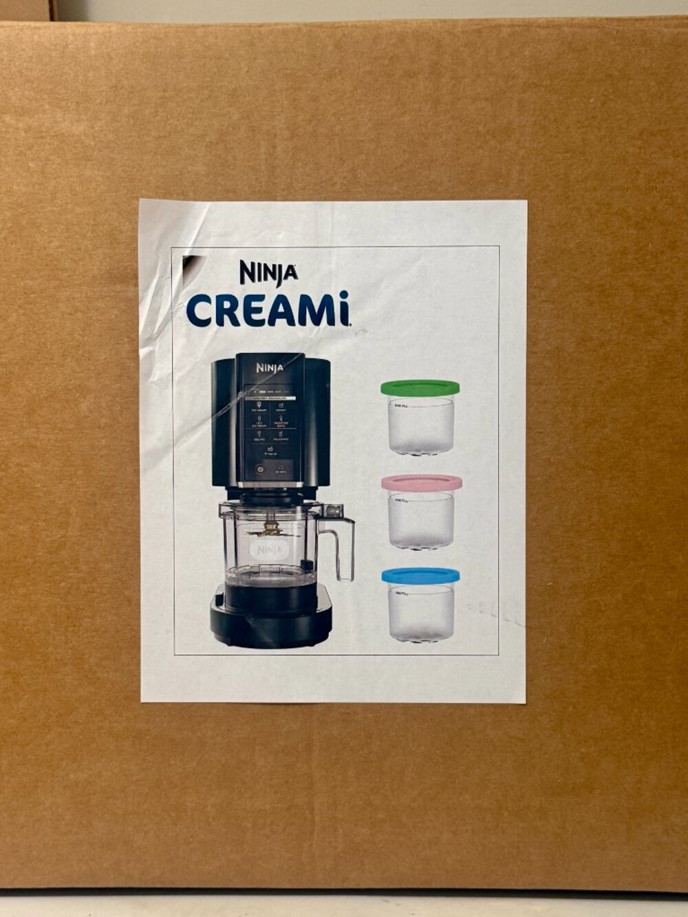 Ninja NC302 CREAMi Ice Cream Maker, black, Refurbished.